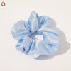 Women's Handmade Satin Scrunchie Hair Tie Large Fabric Hair Ring Simple Fashion Hair Accessory