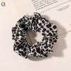 Women's Handmade Satin Scrunchie Hair Tie Set Solid Color Fabric Hair Ring Headband Wholesale