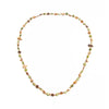 Women's Handmade Shell And Crystal Doublelayer Beaded Necklace With Geometric Design