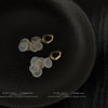 Women's Handmade Shell Tassel Earrings Geometric Forest Style Elegant Fashion Ear Jewelry With Silver Needle