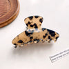 Women's Handmade Simple Geometric Leopard Print Hair Grab Clip Hair Accessories