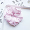 Women's Handmade Solid Color Chiffon Fabric Scrunchie Hair Tie Soft Hair Ring Accessory