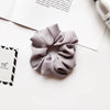 Women's Handmade Solid Color Chiffon Fabric Scrunchie Hair Tie Soft Hair Ring Accessory