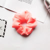 Women's Handmade Solid Color Chiffon Hair Tie Elastic Hair Band Cloth Hair Rope In A Simple Style
