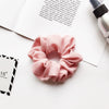 Women's Handmade Solid Color Chiffon Hair Tie Elastic Hair Band Cloth Hair Rope In A Simple Style