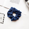 Women's Handmade Solid Color Chiffon Hair Tie Elastic Hair Band Cloth Hair Rope In A Simple Style