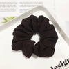 Women's Handmade Solid Color Chiffon Hair Tie Elastic Hair Band Cloth Hair Rope In A Simple Style