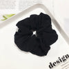 Women's Handmade Solid Color Chiffon Hair Tie Elastic Hair Band Cloth Hair Rope In A Simple Style