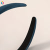 Women's Handmade Solid Color Glossy Satin Sponge Headband Elegant Retro Hair Accessory For Face Washing