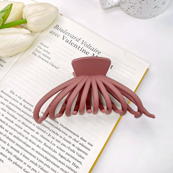Women's Handmade Solid Color Hair Shark Clip Hair Accessories Simple Style