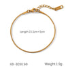 Women's Handmade Stainless Steel And Titanium Steel Bracelet With Geometric Beads And Heart Flower Leaf Wave Rhombus U Shaped Drop Star Patterns 18K Gold Plated