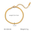 Women's Handmade Stainless Steel And Titanium Steel Bracelet With Geometric Beads And Heart Flower Leaf Wave Rhombus U Shaped Drop Star Patterns 18K Gold Plated