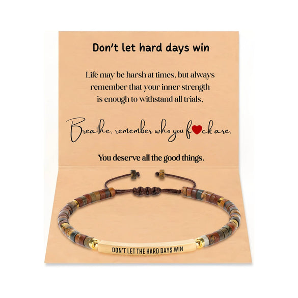 Women’s Handmade Stainless Steel Beaded Woven Bracelet Casual Bohemian Style Adjustable Geometric Bracelet