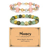 Women's Handmade Stainless Steel Woven Beaded Bracelet With Geometric Casual Style Adjustable Bracelet