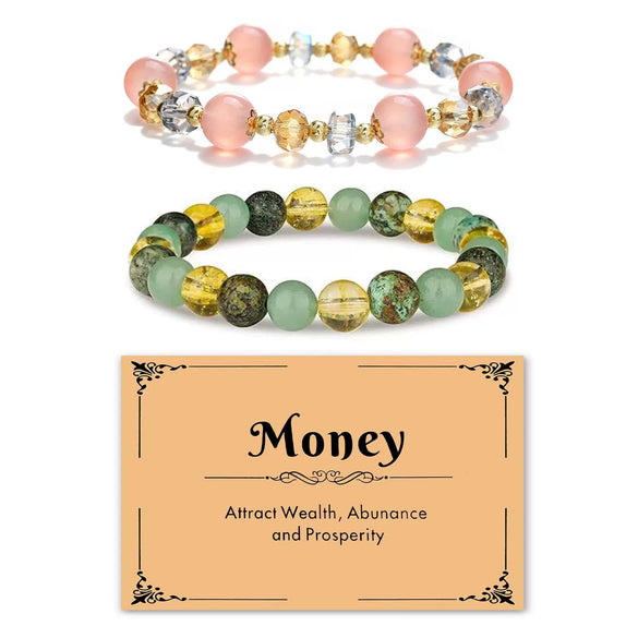 Women's Handmade Stainless Steel Woven Beaded Bracelet With Geometric Casual Style Adjustable Bracelet