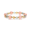 Women's Handmade Stainless Steel Woven Beaded Bracelet With Geometric Casual Style Adjustable Bracelet