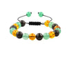 Women's Handmade Stainless Steel Woven Beaded Bracelet With Geometric Casual Style Adjustable Bracelet