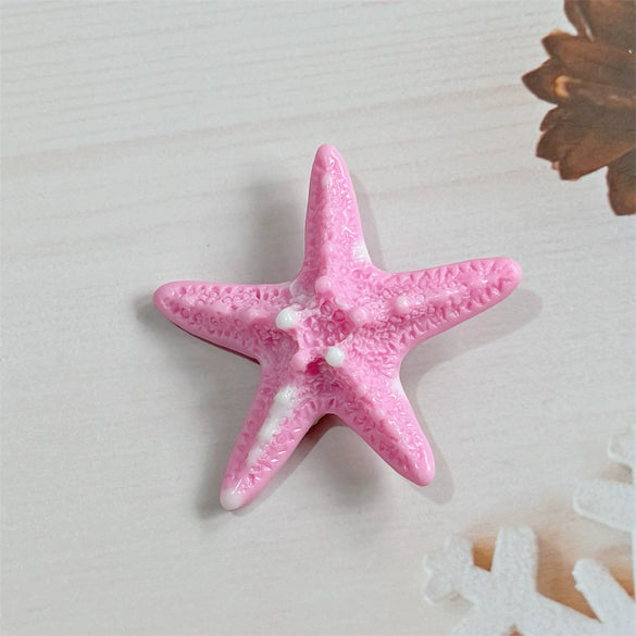 Women's Handmade Starfish Mixed Materials Hairpin Summer Vacation Side Hair Accessory Bangs Clip