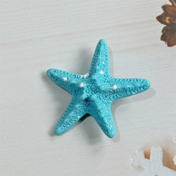 Women's Handmade Starfish Mixed Materials Hairpin Summer Vacation Side Hair Accessory Bangs Clip