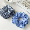 Women's Handmade Striped Fabric High Elasticity Large Intestine Hair Ring