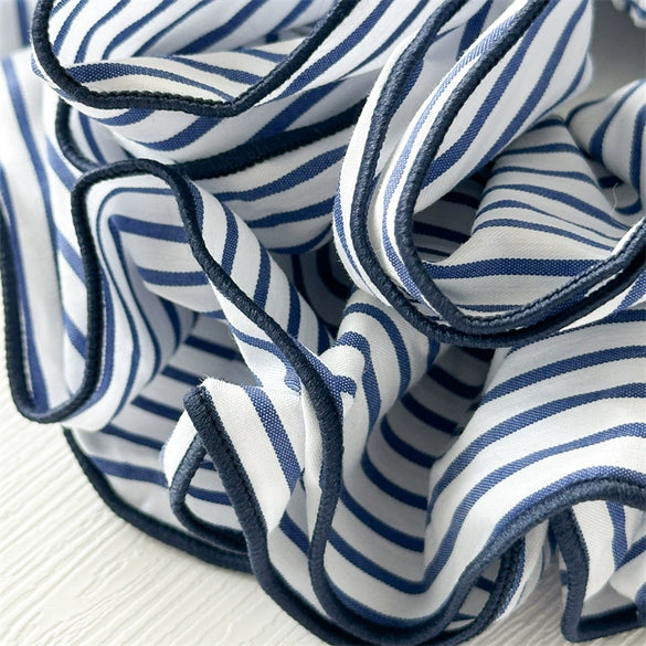 Women's Handmade Striped Fabric High Elasticity Large Intestine Hair Ring