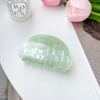 Women's Handmade Sweet Geometric Pvc Semiround Shark Clip Hair Accessories