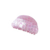 Women's Handmade Sweet Geometric Pvc Semiround Shark Clip Hair Accessories