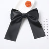 Women's Handmade Three Layer Satin Fabric Double Sided Band Spring Clip Hairpin