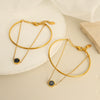 Women's Handmade 316L Stainless Steel Electroplated Light Luxury Allmatch Fashion Simple Bracelet