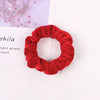Women's Handmade Velvet Scrunchie Hair Ring With Voluminous Gathered Design Cloth Sporty Fashion Hair Accessory
