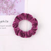 Women's Handmade Velvet Scrunchie Hair Ring With Voluminous Gathered Design Cloth Sporty Fashion Hair Accessory