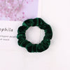 Women's Handmade Velvet Scrunchie Hair Ring With Voluminous Gathered Design Cloth Sporty Fashion Hair Accessory