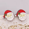 Women's Handmade Wooden Christmas Earrings With Elk Christmas Tree Snowman Santa Claus Cartoon Characters Ushaped Geometric Animal Zodiac Patterns