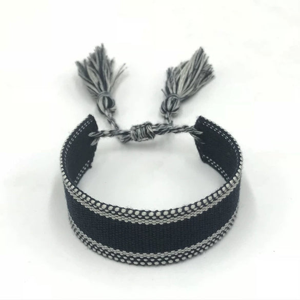 Women's Handmade Woven Cloth Bow Bracelet Decorative Fashion Jewelry Accessories