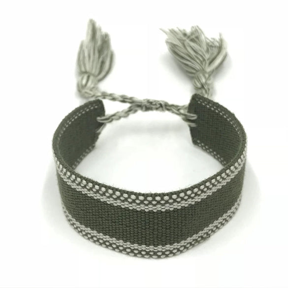 Women's Handmade Woven Cloth Bow Bracelet Decorative Fashion Jewelry Accessories