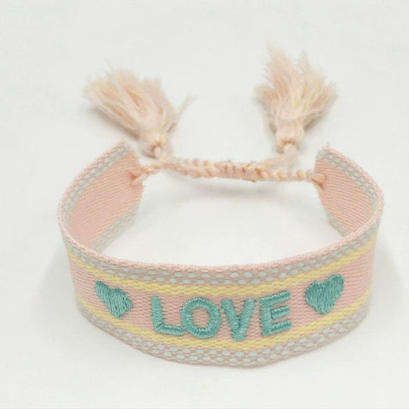 Women's Handmade Woven Cloth Bow Bracelet Decorative Fashion Jewelry Accessories