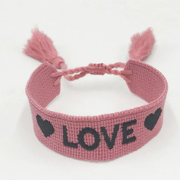 Women's Handmade Woven Cloth Bow Bracelet Decorative Fashion Jewelry Accessories