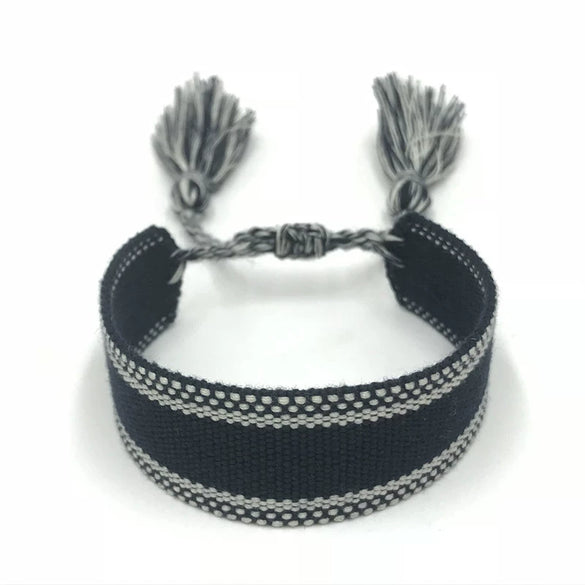 Women's Handmade Woven Cloth Bow Bracelet Decorative Fashion Jewelry Accessories