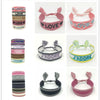 Women's Handmade Woven Cloth Bow Bracelet Decorative Fashion Jewelry Accessories