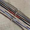Women's Handwoven Metal And Organic Glass Geometric Ball Chain Evil Eye Necklace