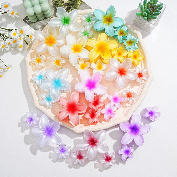 Women's Headwear Flower Clip Threepiece Set Egg Flower Shark Clip Paint Style