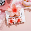 Women's Headwear Flower Clip Threepiece Set Egg Flower Shark Clip Paint Style