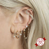 Women's Heart Shaped Earrings With S925 Silver Needles Elegant Retro Minimalist Design