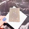 Women's Heart Shaped Rhinestone Tassel Brooch Electroplated Exaggerated Corsage Clothing Accessory Decorative Jewelry