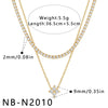 Women's Heartshaped Teardrop Stainless Steel Necklace With 18K Gold Plating And Cubic Zirconia