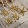 Women's High Color 18K Gold Plated Titanium Steel Conch Sea Star Shell Thick Rope Necklace Fashion Jewelry
