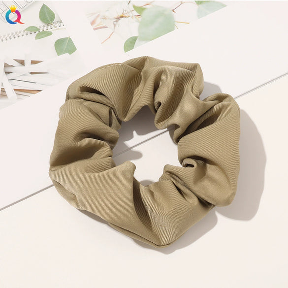 Women's High Elastic Plaid Fabric Hair Tie Handmade Simple Ponytail Hair Accessory For Everyday Styling