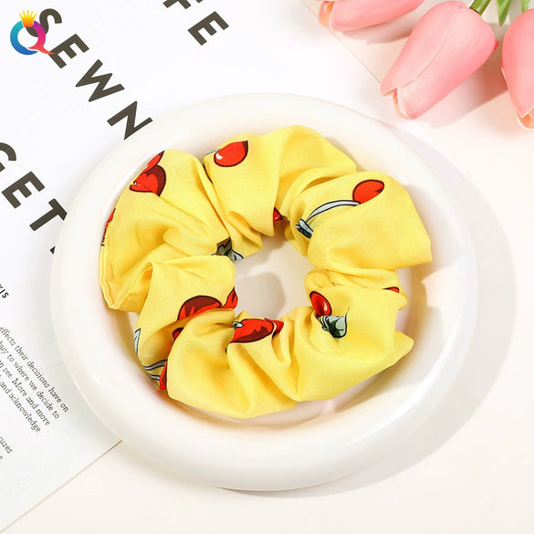 Women's High Elastic Plaid Fabric Hair Tie Handmade Simple Ponytail Hair Accessory For Everyday Styling