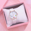 Women's High End Niche Fashion Quartz Watch With Round Dial Canvas Strap Alloy Case And Ordinary Glass Mirror For Versatile Use