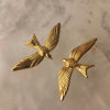 Women's Highend Animal Zodiac Petrel Pigeonshaped Stainless Steel Electroplated Earrings